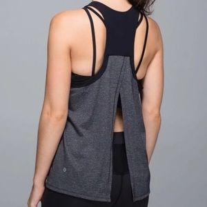 Lululemon striped open back tank